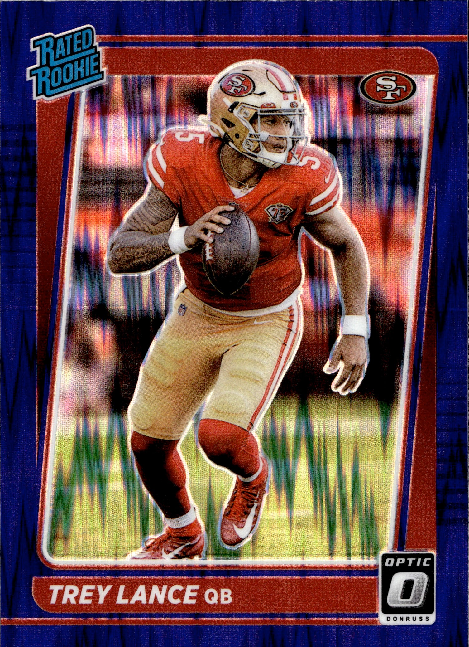 Trey Lance 2021 Panini Select Football Concourse Rookie RC #45 49ers