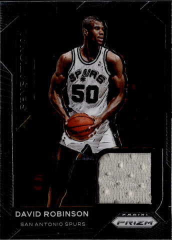 2020-21 David Robinson Panini Prizm SENSATIONAL SWATCHES JERSEY RELIC #SSW-DRO San Antonio Spurs HOF