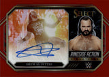 2023 Drew McIntyre Panini Select WWE RED RINGSIDE ACTION AUTO 50/60 AUTOGRAPH #RA-DMI Friday Night Smackdown