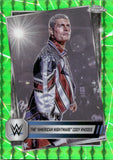 2025 "The American Nightmare" Cody Rhodes Topps Chrome GREEN GEOMETRIC REFRACTOR 19/75 #1 Friday Night Smackdown