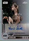 2023 Topps Chrome Star Wars Autograph Lewis McLeod as Sebulba # 62 AUTO