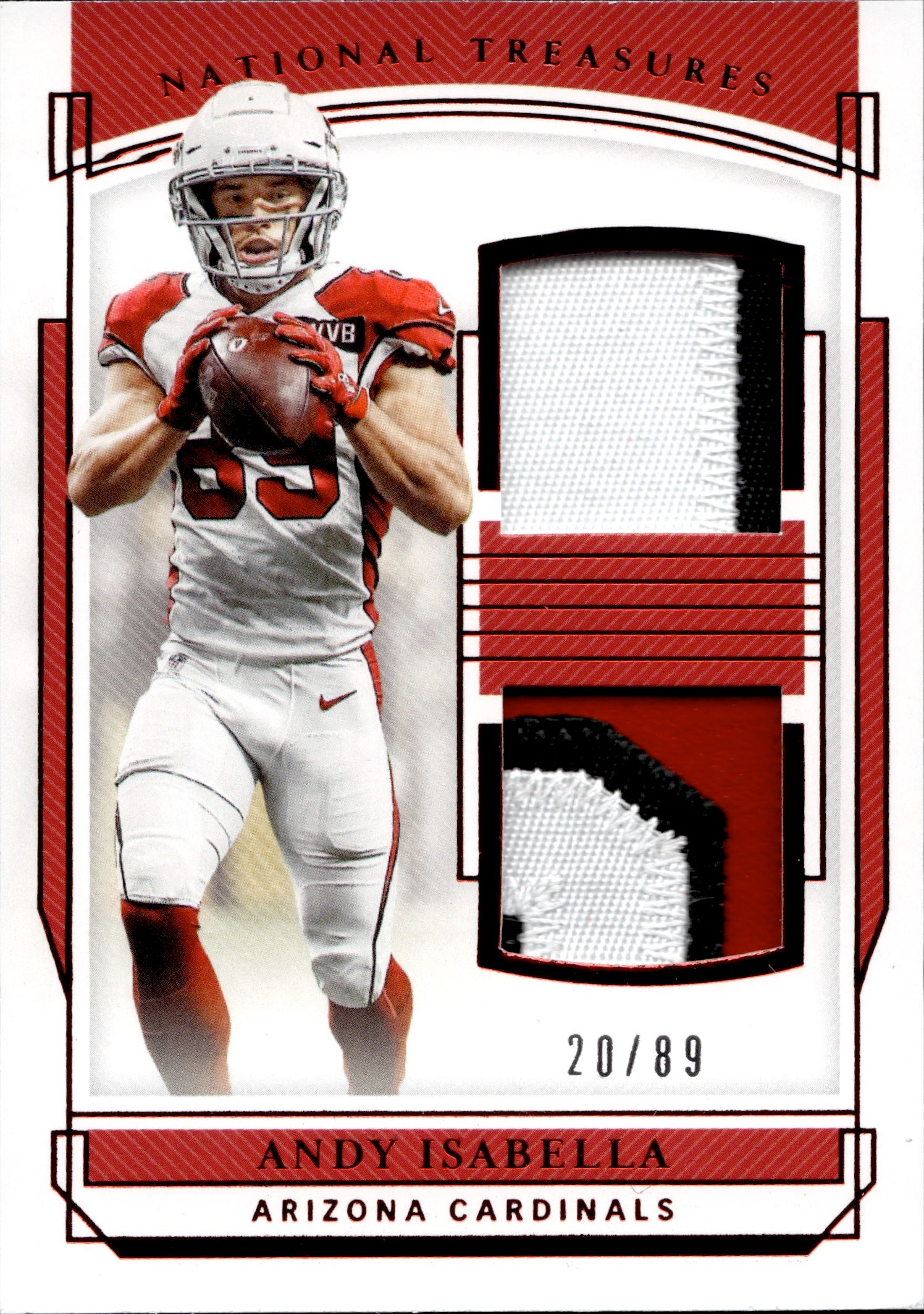 2019 Darius Slayton Panini National Treasures ROOKIE RED JERSEY NUMBER