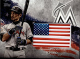 2018 Ichiro Suzuki Topps MLB INDEPENDENCE DAY PATCH #IDML-I Miami Marlins HOF