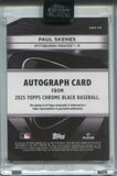 2025 Paul Skenes Topps Chrome Black BLUE REFRACTOR AUTO 092/150 AUTOGRAPH #CBA-PS Pittsburgh Pirates