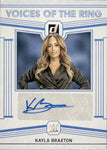 2023 Kayla Braxton Panini Chronicles WWE ROOKIE VOICES OF THE RING SIGNATURES AUTO AUTOGRAPH RC #VR-KBX Friday Night Smackdown 1