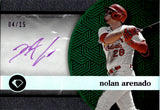 2024 Nolan Arenado Topps Diamond Icons WHITE POLYCHROMATINK PURPLE INK AUTO 04/15 AUTOGRAPH #WPA-NA St. Louis Cardinals