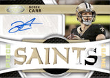 2023 Derek Carr Panini Certified PIECE OF THE GAME PATCH AUTO 10/25 AUTOGRAPH RELIC #PGS-DC New Orleans Saints