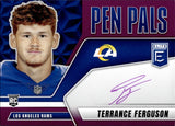 2025 TerranceFerguson Panini Donruss Elite ROOKIE PEN PALS PURPLE INK AUTO AUTOGRAPH #PP-TFE Los Angeles Rams
