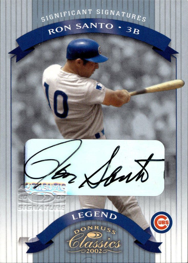 2002 Ron Santo Donruss Classics SIGNIFICANT SIGNATURES AUTO 109/500 AU