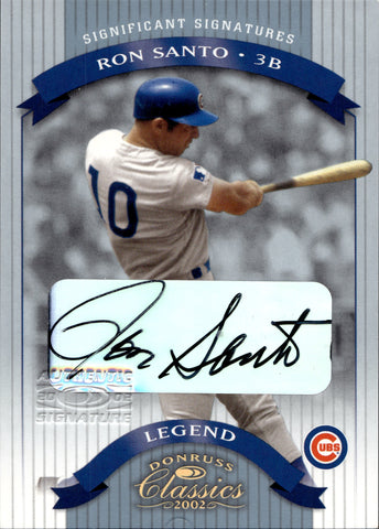 2003 Topps Retired Signature On Card Autograph Ron Santo Chicago Cubs HOF  Sealed