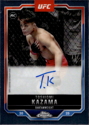 2025 Toshiomi Kazama Topps Chrome ROOKIE AUTO AUTOGRAPH RC #CRA-TK Bantamweight