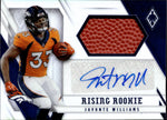 2021 Javonte Williams Panini Phoenix RISING ROOKIE FOOTBALL AUTO 048/149 AUTOGRAPH RELIC RC #RMS-JW1 Denver Broncos