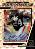 2021 Nick Chubb Panini Donruss DOMINATORS AUTO 08/25 AUTOGRAPH #D9 Cleveland Browns