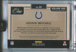 2024 Adonai Mitchell Panini One ROOKIE SQUARE ONE QUAD PATCH AUTO 71/99 AUTOGRAPH RELIC RC #68 Indianapolis Colts
