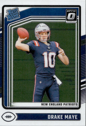 2024 Drake Maye Donruss Optic RATED ROOKIE RC #229 New England Patriots 2