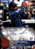 2018 Ronald Acuna Jr. Topps National Baseball Card Day ROOKIE AUTO 10/75 AUTOGRAPH RC #AU-RA Atlanta Braves