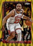 2025-26 Talen Horton-Tucker Topps Chrome YELLOW RAYWAVE REFRACTOR 06/50 #10 Chicago Bulls