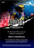 2025 Bryce Underwood Leaf Signature Series AQUATIC CRACKED ICE ROOKIE AUTO 1/1 ONE OF ONE AUTOGRAPH #A-BU1 Michigan Wolverines