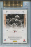 2010 Len Dawson Panini Nationalk Treasures NFL GREATEST SIGNATURE MATERIALS JERSEY AUTO 23/25 AUTOGRAPH RELIC BGS 9.5/10 #34 Kansas City Chiefs HOF 2760