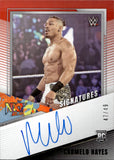 2022 Carmelo Hayes Panini NXT WWE RED ROOKIE SIGNATURE AUTO 47/49 AUTOGRAPH #NS-CHY NXT