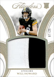 2025 Will Howard Panini Flawless ROOKIE HOLO GOLD JUMBO PATCH 07/25 RELIC RC #RP-WHD Pittsburgh Steelers