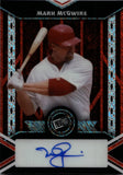 2024 Mark McGwire Leaf Press Pass RED SHIMMER AUTO 4/4 AUTOGRAPH #20A-MM1 St. Louis Cardinals