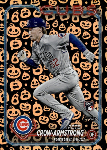2024 Pete Crow-Armstrong Topps Update JACK O'LANTERN SP ROOKIE RC #US91 Chicago Cubs