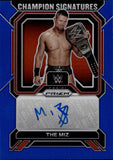 2023 The Miz Panini Prizm BLUE CHAMPION SIGNATURES AUTO 03/49 AUTOGRAPH #CS-MIZ Monday Night Raw