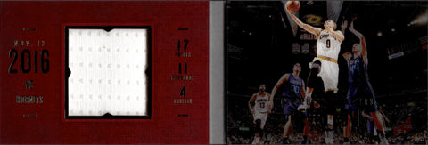 2016-17 Kevin Love Panini Preferred STAT LINE MEMORABILIA JUMBO JERSEY 138/149 RELIC BOOKLET #3 Cleveland Cavaliers *NRMT*