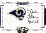 2008 Merlin Olsen Panini National Treasures SIGNATURE PATCHES AUTO 05/25 AUTOGRAPH #16 Los Angeles Rams HOF