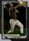 2024 Leo De Vries Bowman Chrome 1ST BOWMAN PROSPECT #BCP-179 San Diego Padres