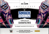 2023 Angelo Dawkins Panini Impeccable HOLO SILVER CANVAS CREATIONS AUTO 03/25 AUTOGRAPH #CC-ADW Friday Night Smackdown
