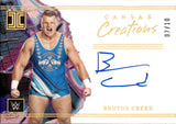 2023 Brutus Creed Auto Autograph Panini Impeccable WWE Canvas Creations Gold Holo 07/10 #CC-BCR NXT