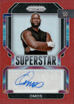 2022 Omos Panini Prizm WWE RED SUPERSTAR AUTO 68/99 AUTOGRAPH #SA-OMS Friday Night Smackdown