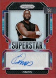 2022 Omos Panini Prizm WWE RED SUPERSTAR AUTO 68/99 AUTOGRAPH #SA-OMS Friday Night Smackdown