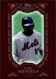 2009 Gary Sheffield Topps Sterling FRAMED BURGUNDY 08/10 #37 New York Mets HOF