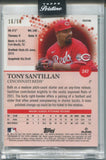 2022 Tony Santillan Topps Pristine ROOKIE GOLD PULSAR REFRACTOR 16/50 RC #247 Cincinnati Reds
