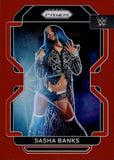 2022 Sasha Banks Panini Prizm WWE RED 103/299 #102 Friday Night Smackdown