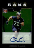 2008 Chris Long Topps Chrome ROOKIE AUTO AUTOGRAPH RC #TC236 St. Louis Rams
