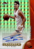 2025 Tyler Herro Topps Chrome LIME GREEN GEOMETRIC FLASHBACK AUTO 42/75 AUTOGRAPH FBA-THO Miami Heat