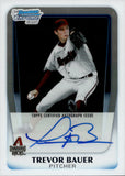 2011 Trevor Bauer Bowman Chrome 1ST BOWMAN AUTO AUTOGRAPH #BCAP-TB Arizona Diamondbacks