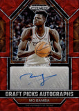 2023-24 Mo Bamba Panini Prizm Draft Picks Choice RED ROOKIE AUTO 09/40 AUTOGRAPH RC #DPA-MOB Utah Jazz