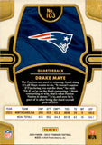 2024 Drake Maye Panini Gold Standard PLATINUM ROOKIE 19/75 RC #103 New England Patriots