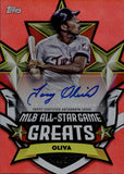2025 Tony Oliva Topps ASG Mega Box ALL-STAR GAME GREATS RED FOIL AUTO 4/5 AUTOGRAPH #ASGGA-TO Cincinnati Reds HOF