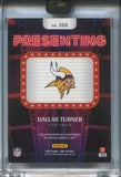 2024 Dalla Turner Panini One PRESENTING RED ROOKIE AUTO 11/49 AUTOGRAPH #168 Minnesota Vikings
