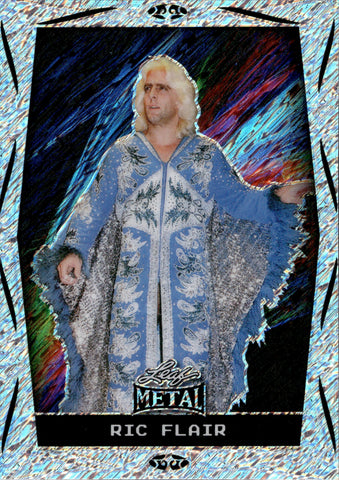2024 Ric Flair Leaf Metal Legends DIAGONAL SILVER SHIMMER 05/10 #32 WWE Legend
