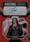 2022 Tamina Panini Prizm WWE RED SENSATIONAL SIGNATURES AUTO 52/99 AUTOGRAPH #SN-TMN Monday Night Raw