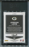 2021 Jordan Love Donruss Optic BLUE HYPER PRIZM THREADS JERSEY RELIC SGC 10 #TH-12 Green Bay Packers 5813