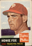 1953 Howie Fox Topps #22 Philadelphia Phillies BV $50