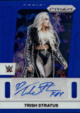 2024 Trish Stratus Panini Prizm WWE BLUE PRIZM AUTO 12/49 AUTOGRAPH #TS-TSH WWE HOF